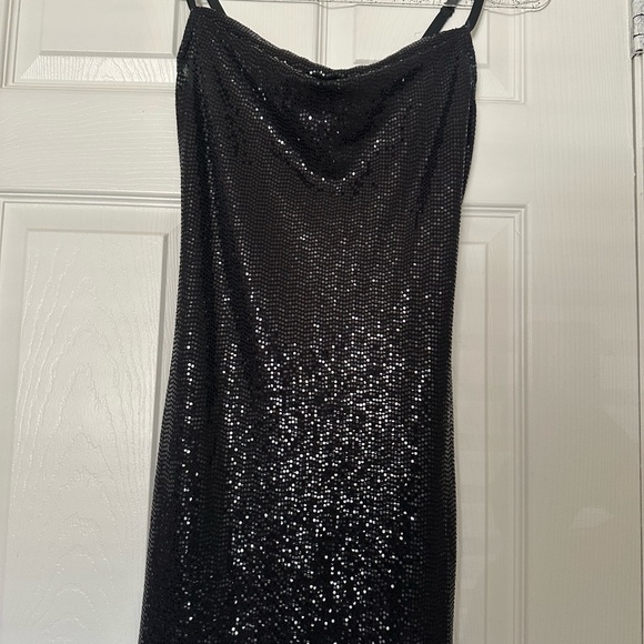 Bebe Black Sequin Maxi Dress - Picture 8 of 8